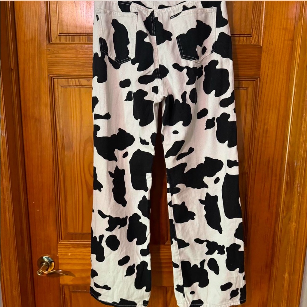 SHEIN cow hide pants